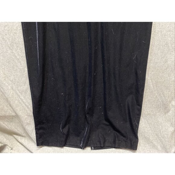 Crimson Womens Maxi Long Evening Gown Dress & Jacket Size 8 Velvet Black Beaded - Picture 3 of 16